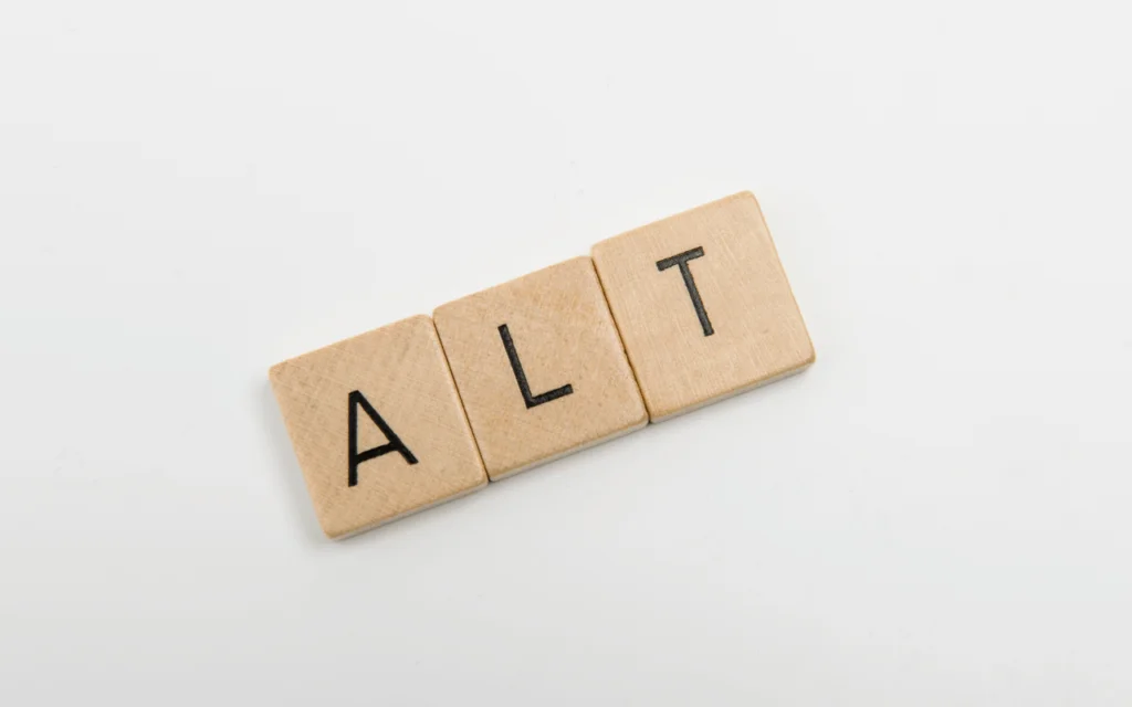 Texte Alt avec lettres en bois