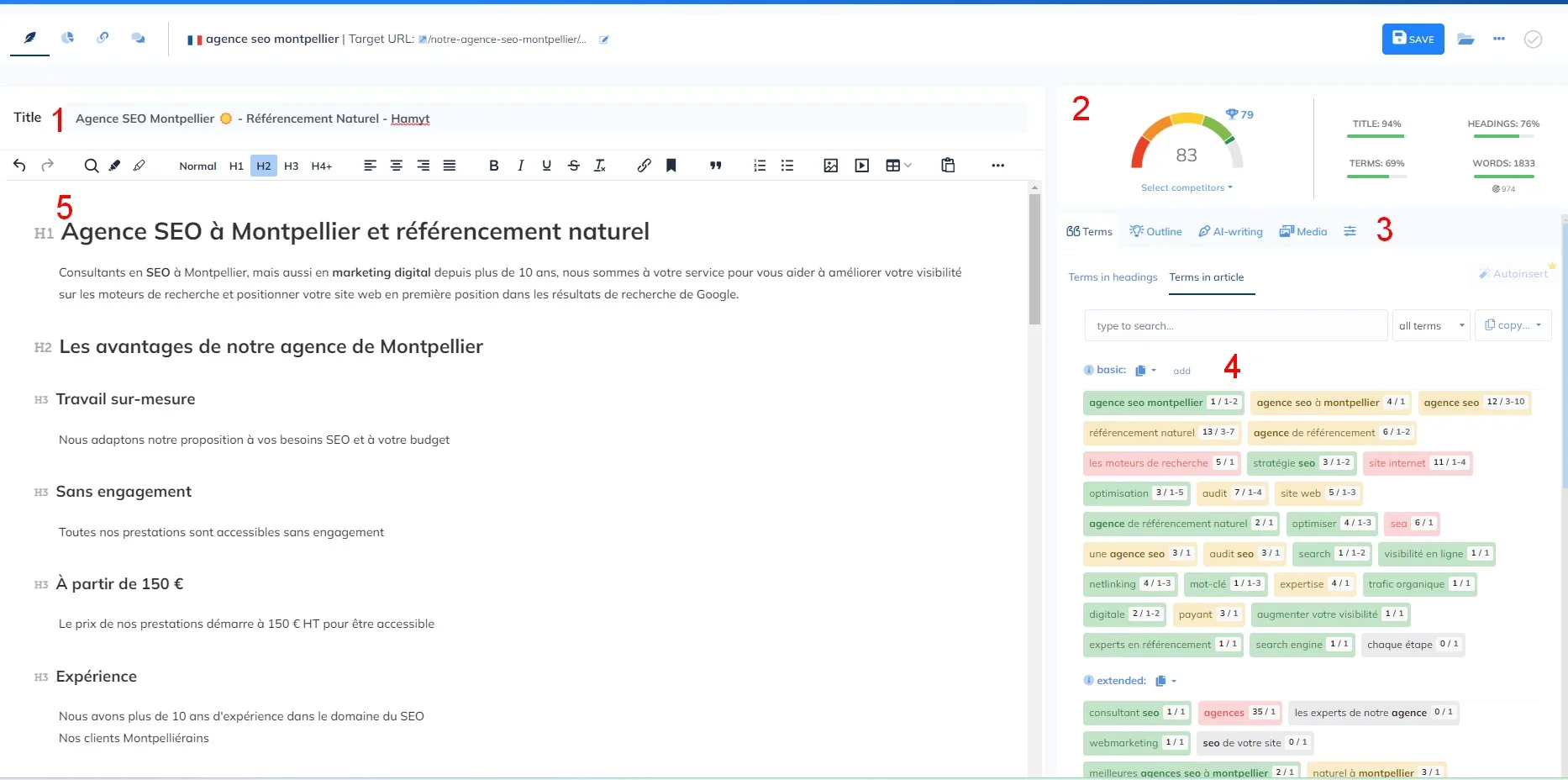 Interface NeuronWriter